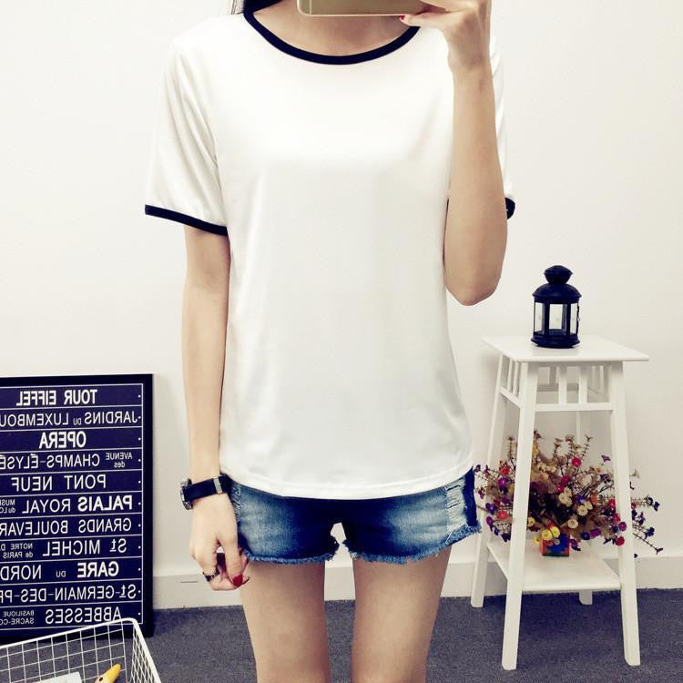 women blouses fashion printed brief wild social korean female shirts
