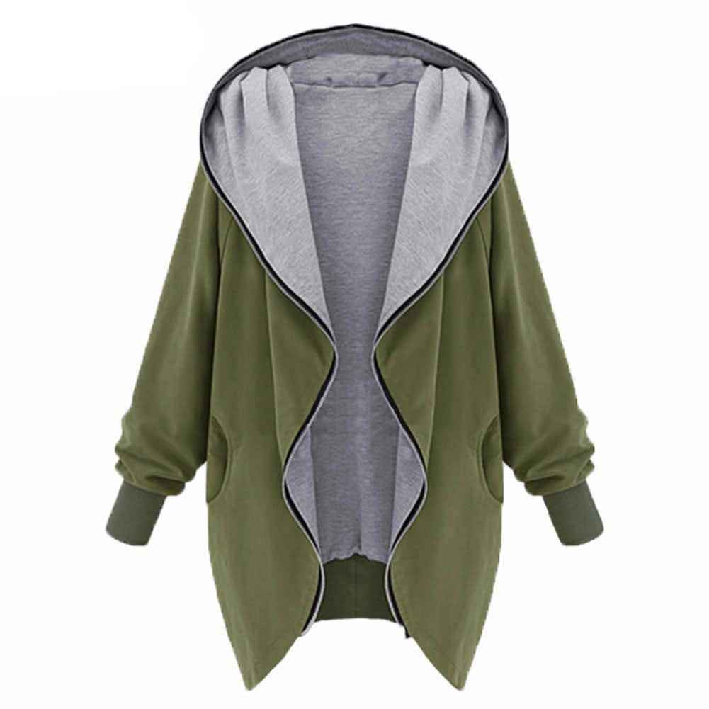 Casual Vintage Jacket Long-Sleeve Cardigan Coat Jeans Long Jacket Women Slim Ladies Plus Size