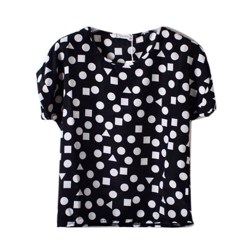 Online discount shop Australia - Loose Chiffon T-Shirt Women Tops Girl Chiffon Loose  Tee Multicolor T-Shirts