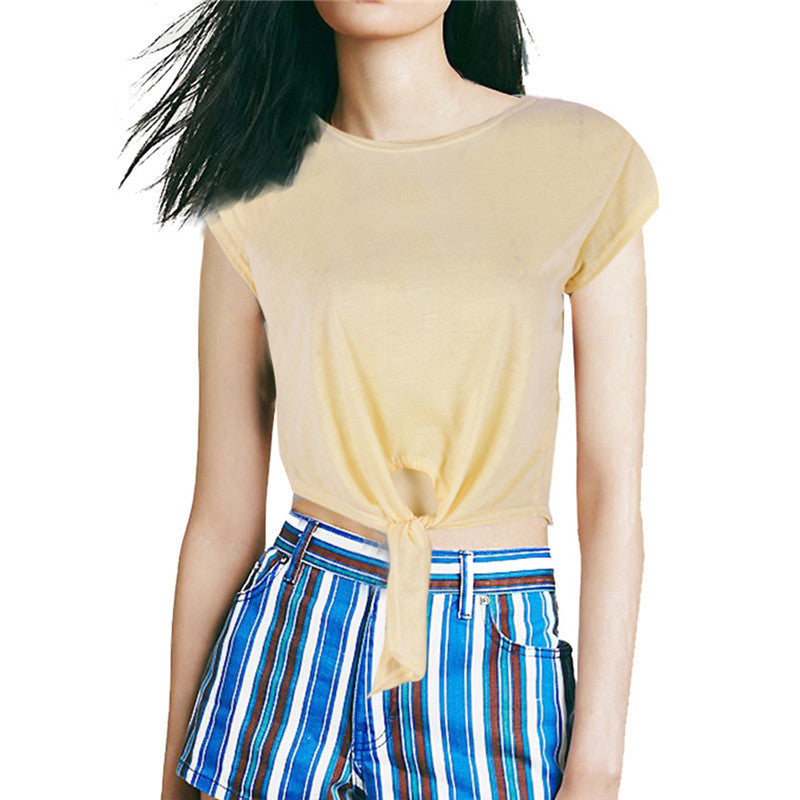 Online discount shop Australia - Crop Tops T Shirt Women Tops Women's T Shirt Cropped T shirt Women Cotton Women Clothing Ropa