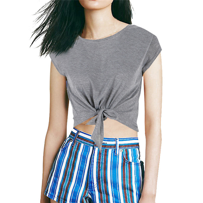 Online discount shop Australia - Crop Tops T Shirt Women Tops Women's T Shirt Cropped T shirt Women Cotton Women Clothing Ropa