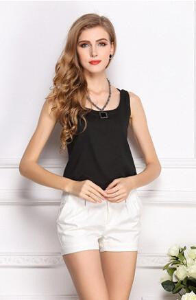 Online discount shop Australia - Fashion   Women Clothes Chiffon Vest Sleeveless Tops Causal t shirt Women Vest tops 16 colors Vest Fashion