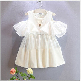 Online discount shop Australia - Children girls Vintage ruffles dresses baby girl clothes