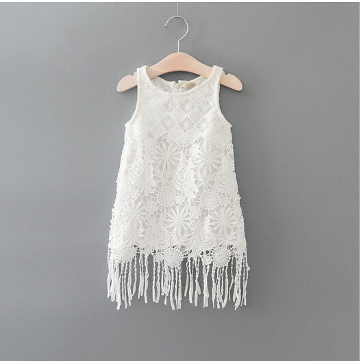 Online discount shop Australia - Children girls Vintage ruffles dresses baby girl clothes