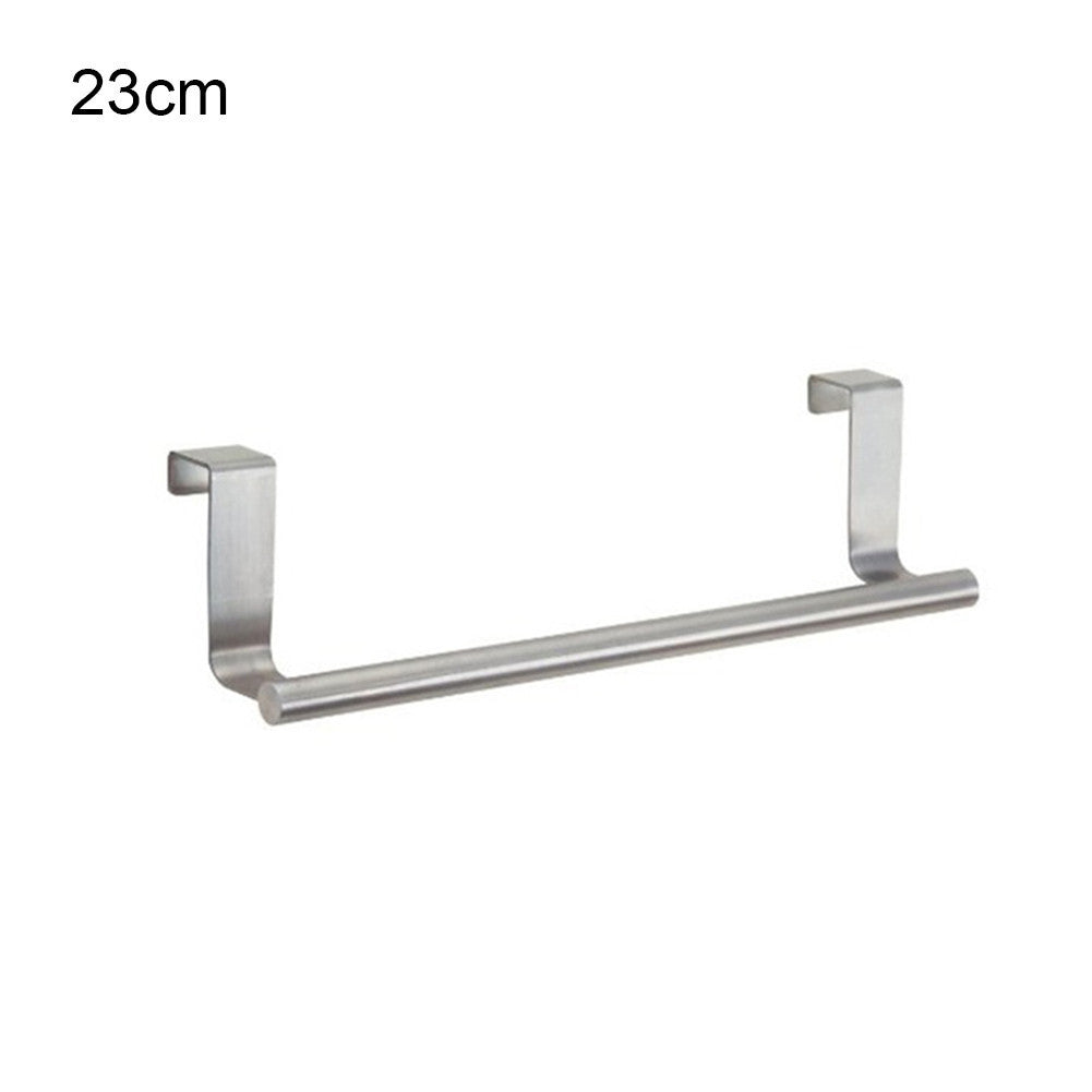 Online discount shop Australia - Kitchen Hook Towel Rail Hanger Bar Holder Bathroom Storage Tools Stainless Steel Cabinet Hanger Over Door
