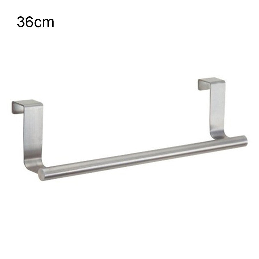 Online discount shop Australia - Kitchen Hook Towel Rail Hanger Bar Holder Bathroom Storage Tools Stainless Steel Cabinet Hanger Over Door