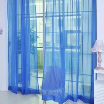 Multicolor 2 Pcs Sheer Voile Window Panel curtains DRAPE 200cm x 100cm