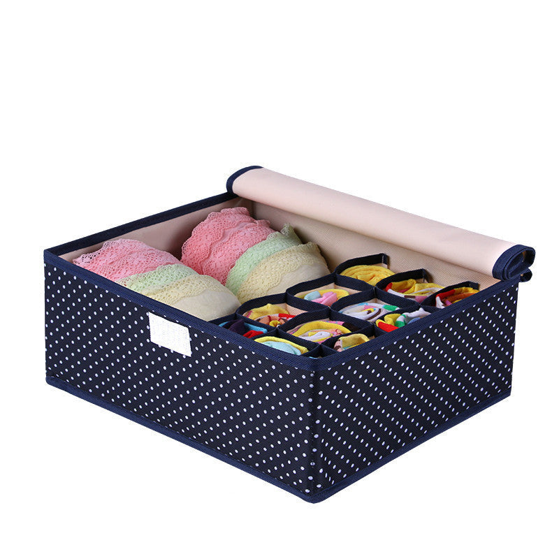 Online discount shop Australia - Colorful Oxford Cloth Storage Box for Bra Underwear Necktie Socks Water Proof Storage Bag 32*26*13cm