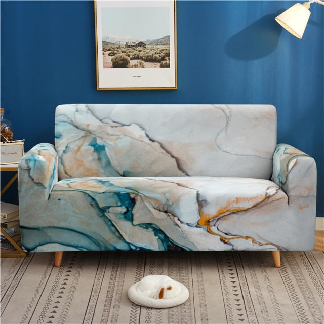 3D Hip-hop Print Elastic Sofa Cover Graffiti Stretch Couch Cover for Living Room Armchair Slipcover