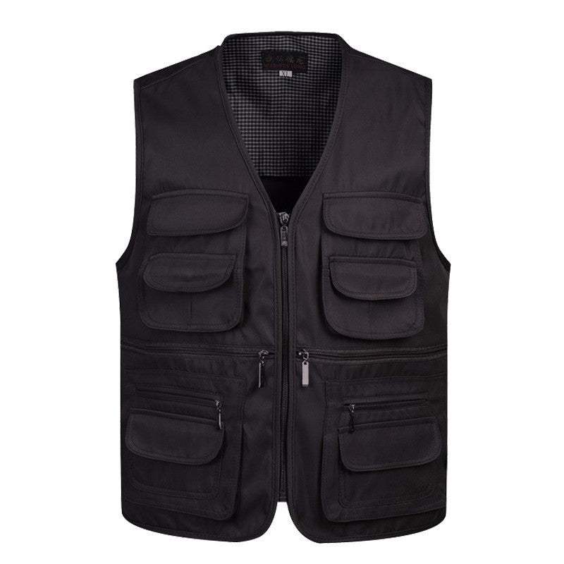 Online discount shop Australia - Man Vests Sleeveless Waistcoat With Many Male Gilet Coat Pockets Jacket Mens Vest Down