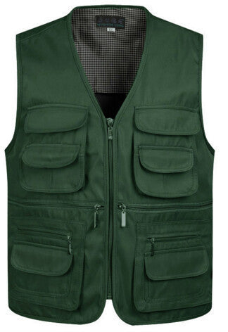 Online discount shop Australia - Man Vests Sleeveless Waistcoat With Many Male Gilet Coat Pockets Jacket Mens Vest Down