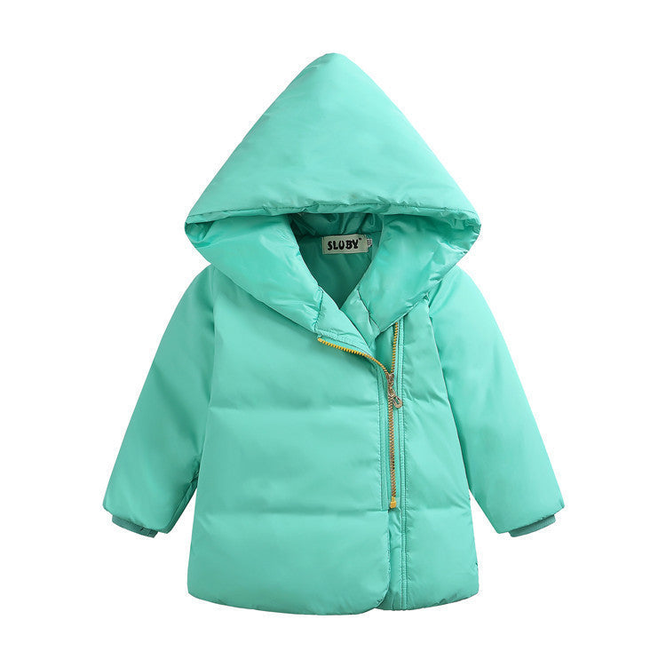 Online discount shop Australia - Fashion Children Girls Boys Warm Thick Down Parkas Children Long Outerwear Hooded Jacket Coat Clothing for Kids