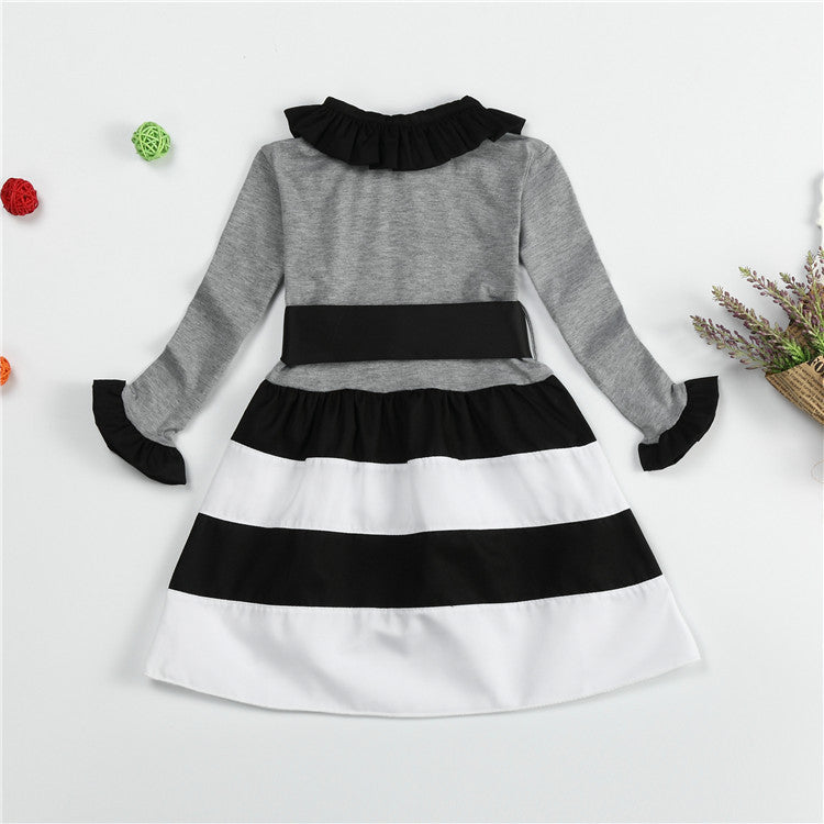 Online discount shop Australia - Girls Striped Dresses Baby Girl Dress Kids Clothes Party Wear Toddler Dresses For Children Clothes