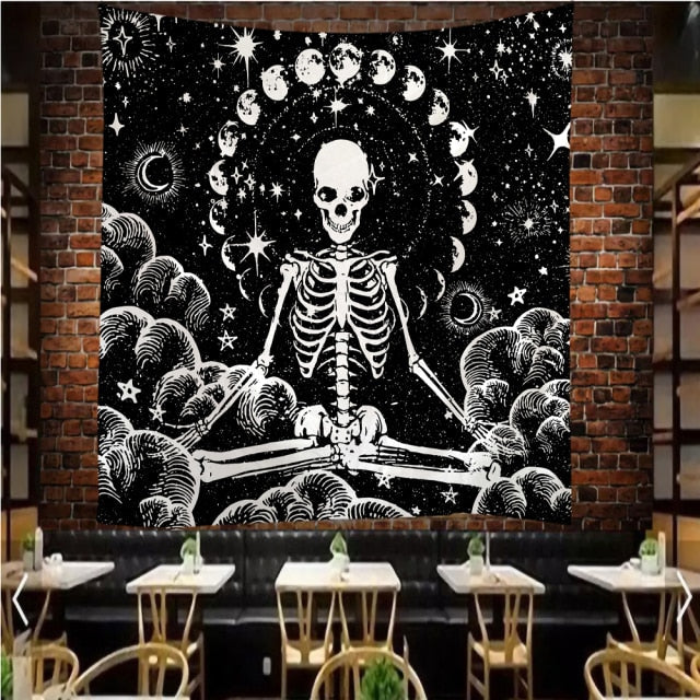 Yoga Buddha Indian Mandala Tapestry Wall Hanging Boho Decor Macrame Hippie Witchcraft