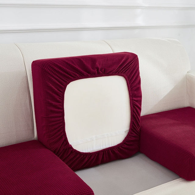 Elastic Sofa Cushion Cover For Armchair Living Room Thick Corner Sofa Seats Funiture Protector Slipcover Couch Cover