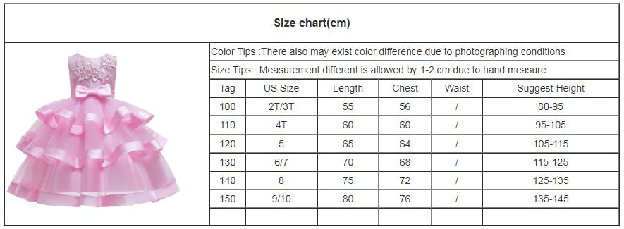 Kids Elegant Pearl Cake Princess Dress Girls Dresses For Wedding Evening Party Embroidery Flower Girl Dress Girl Clothes