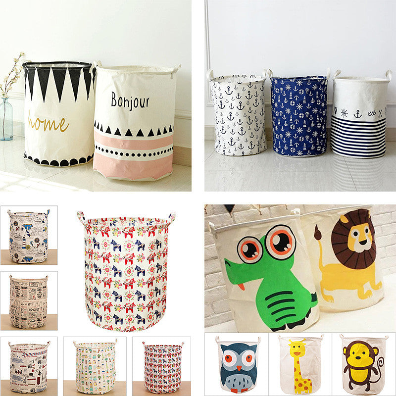 Patterns Laundry Basket Dirty Clothes Storage Basket Folding Storage Basket Toys Home Storage Bag Laundry Basket #87109