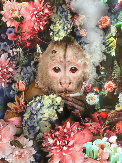 Oil Painting By Numbers Deer DIY Paint By Numbers For Adult Animals Frameless Canvas Painting Unique Gift