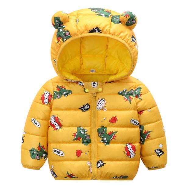 Cute Baby Girls Jacket Kids Boys Light Down Coats With Ear Hoodie Spring Girl Clothes Infant Children's Clothing For Boys Coat