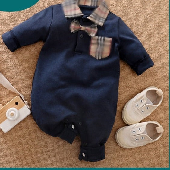 Baby Boy Romper Kids Summer Spring 0-24M Age Infant Gentleman Toddler Newborn Outfits Baby Girls Clothes