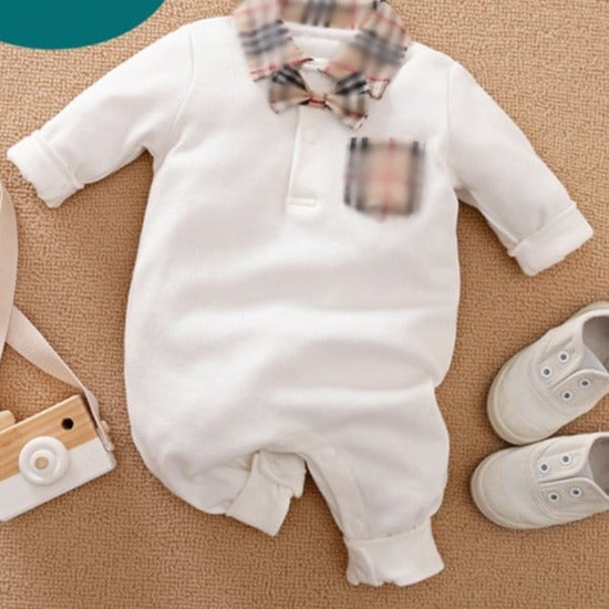 Baby Boy Romper Kids Summer Spring 0-24M Age Infant Gentleman Toddler Newborn Outfits Baby Girls Clothes