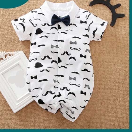 Baby Boy Romper Kids Summer Spring 0-24M Age Infant Gentleman Toddler Newborn Outfits Baby Girls Clothes