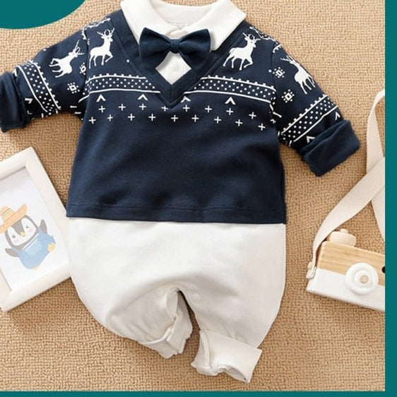 Baby Boy Romper Kids Summer Spring 0-24M Age Infant Gentleman Toddler Newborn Outfits Baby Girls Clothes