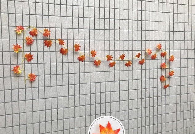 Green Silk Artificial Hanging Ivy Leaf Garland Plants Vine grape Leaves 1Pcs Home Bathroom Decoration Garden Party Decor