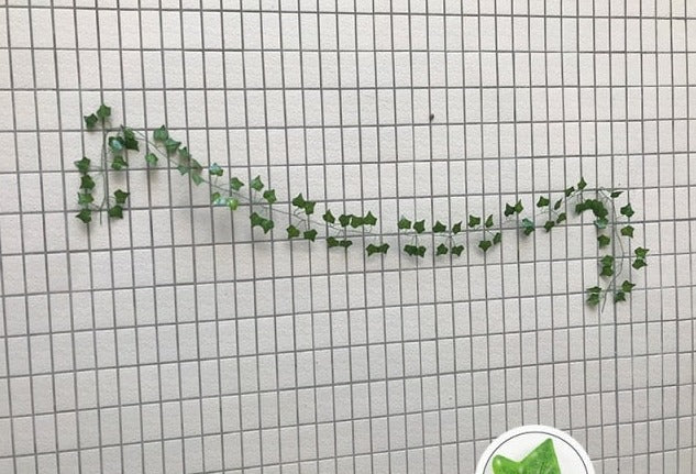 Green Silk Artificial Hanging Ivy Leaf Garland Plants Vine grape Leaves 1Pcs Home Bathroom Decoration Garden Party Decor