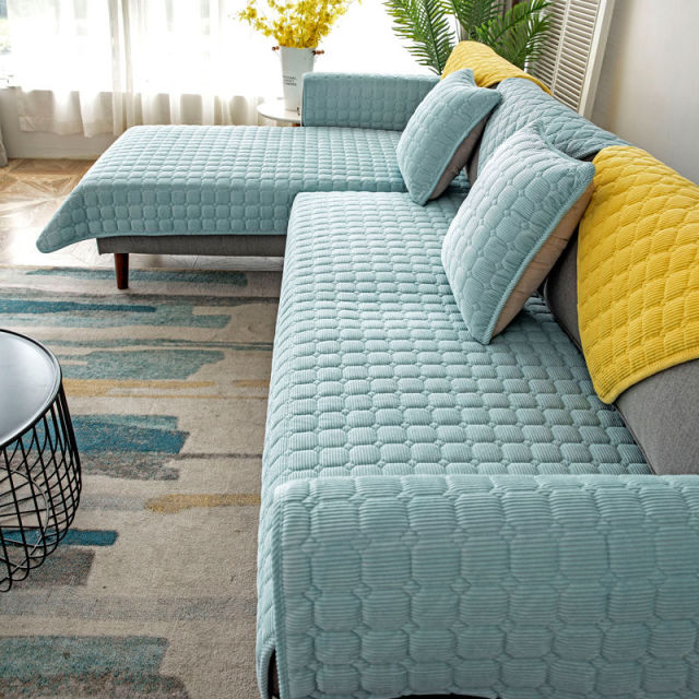 Thicken Plush Sofa Cover European Universal Sofa Towel Cover Slip Resistant Couch Cover Sofa Towel for Living Room Decor