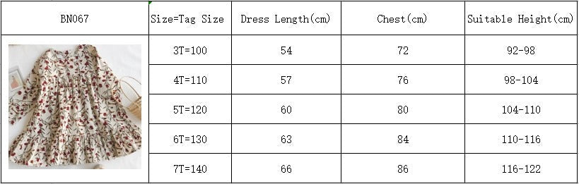 Children Clothing Dress New Lovely  Princess Dress Printing Flowers Kids Dresses Girls Dress