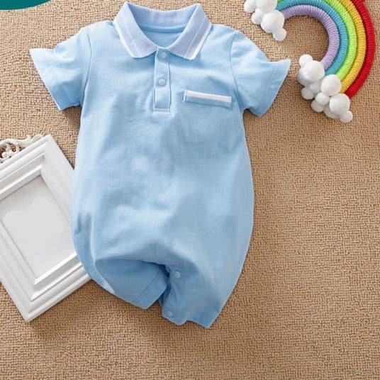 Baby Boy Romper Kids Summer Spring 0-24M Age Infant Gentleman Toddler Newborn Outfits Baby Girls Clothes