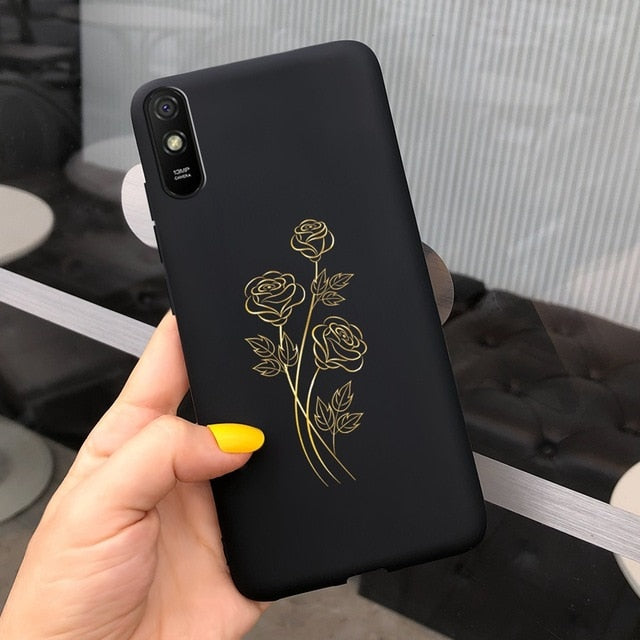 For Xiaomi Redmi Note 9 7 8 Pro 6 5 Plus 5A 6A Case Soft TPU Flower Cartoon Cute Cover on Redmi Note8 8A Note 6 7A 9A 9 Pro Case