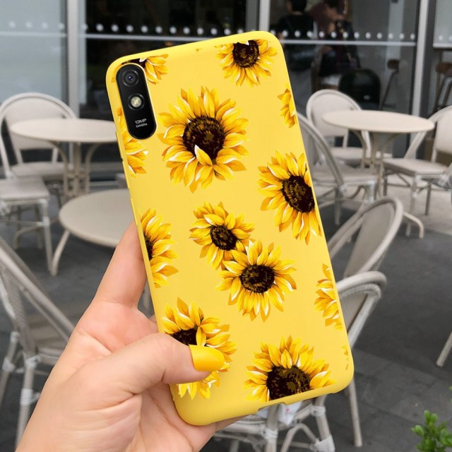 For Xiaomi Redmi Note 9 7 8 Pro 6 5 Plus 5A 6A Case Soft TPU Flower Cartoon Cute Cover on Redmi Note8 8A Note 6 7A 9A 9 Pro Case