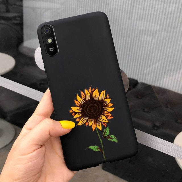 For Xiaomi Redmi Note 9 7 8 Pro 6 5 Plus 5A 6A Case Soft TPU Flower Cartoon Cute Cover on Redmi Note8 8A Note 6 7A 9A 9 Pro Case