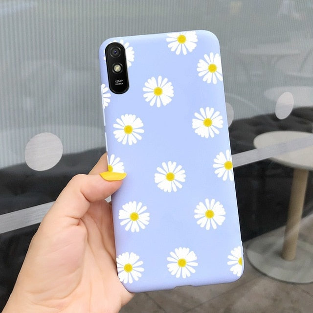 For Xiaomi Redmi Note 9 7 8 Pro 6 5 Plus 5A 6A Case Soft TPU Flower Cartoon Cute Cover on Redmi Note8 8A Note 6 7A 9A 9 Pro Case