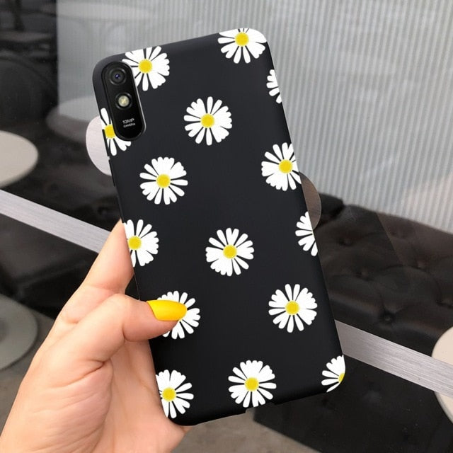 For Xiaomi Redmi Note 9 7 8 Pro 6 5 Plus 5A 6A Case Soft TPU Flower Cartoon Cute Cover on Redmi Note8 8A Note 6 7A 9A 9 Pro Case
