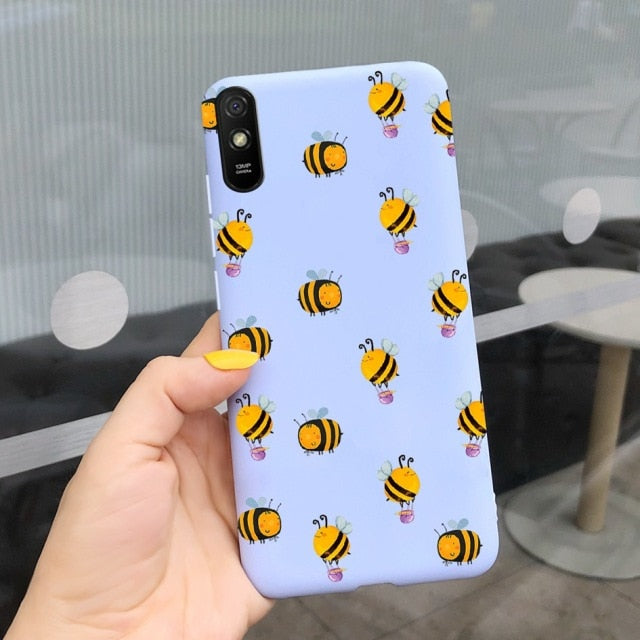 For Xiaomi Redmi Note 9 7 8 Pro 6 5 Plus 5A 6A Case Soft TPU Flower Cartoon Cute Cover on Redmi Note8 8A Note 6 7A 9A 9 Pro Case