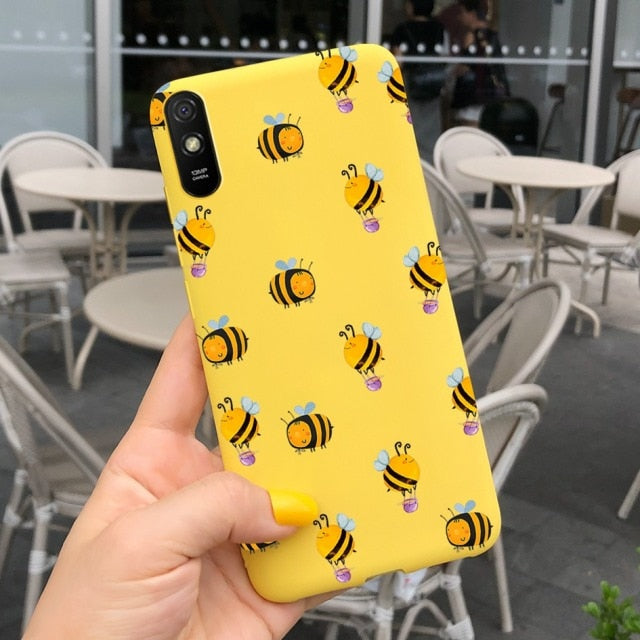 For Xiaomi Redmi Note 9 7 8 Pro 6 5 Plus 5A 6A Case Soft TPU Flower Cartoon Cute Cover on Redmi Note8 8A Note 6 7A 9A 9 Pro Case
