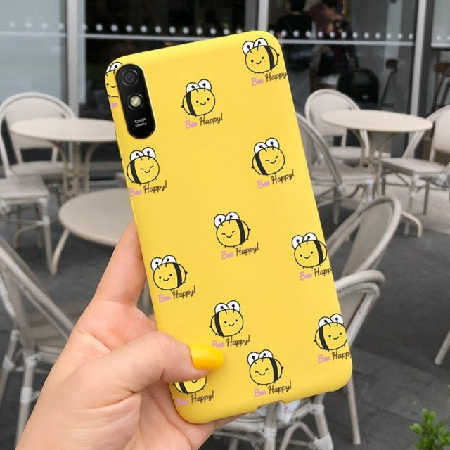 For Xiaomi Redmi Note 9 7 8 Pro 6 5 Plus 5A 6A Case Soft TPU Flower Cartoon Cute Cover on Redmi Note8 8A Note 6 7A 9A 9 Pro Case