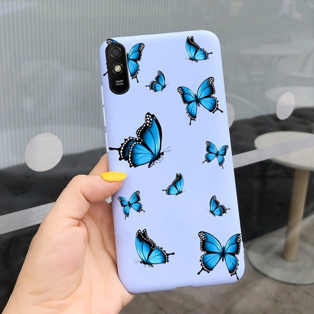 For Xiaomi Redmi Note 9 7 8 Pro 6 5 Plus 5A 6A Case Soft TPU Flower Cartoon Cute Cover on Redmi Note8 8A Note 6 7A 9A 9 Pro Case