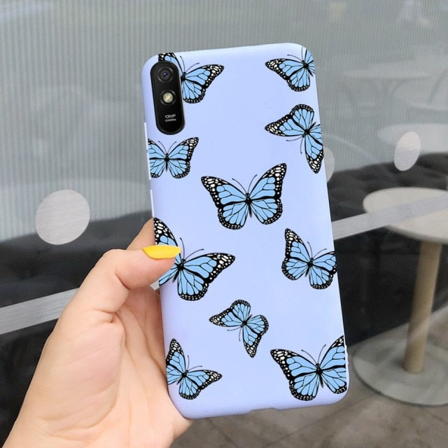 For Xiaomi Redmi Note 9 7 8 Pro 6 5 Plus 5A 6A Case Soft TPU Flower Cartoon Cute Cover on Redmi Note8 8A Note 6 7A 9A 9 Pro Case