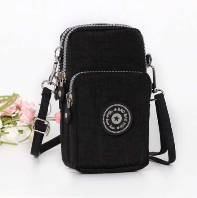 Sports Wallet Phone Bag For Mobile Shoulder Bag Pouch Case Belt Handbag Purse Coin Wallet Retro Key Holder Small Money Bag