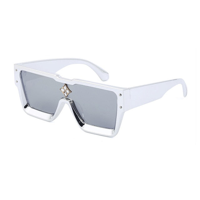 Crystal Oversized Women Square Sunglasses Trending Men Shades UV400