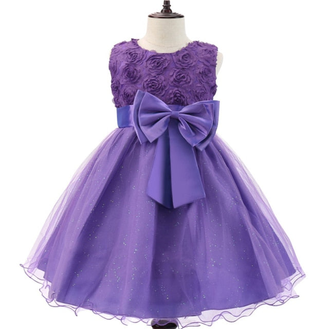 Christmas Children Dress Pearls Princess Dress Flower Girls Wedding Dress Kids Dresses 3-10 Years Halloween Girls Party Dress