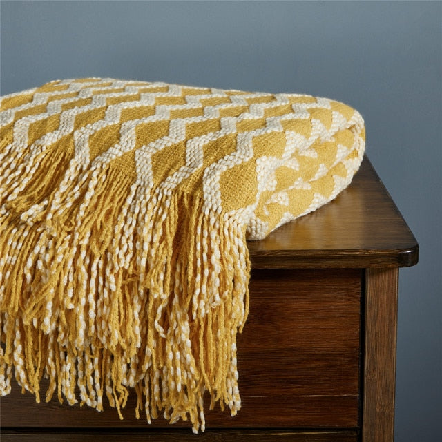 Pink Knitted Blanket Sofa Bed Home Decorative Bed Thread Blankets Sofa Office Nap Throw Blankets Soft Towel Bed Plaid Tapestry