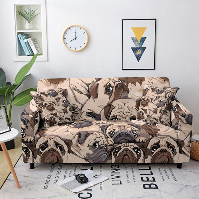 Elastic Sofa Cover Cartoon Animal Printed Sofa Slipcover Corner Sofa Cover for Living Room Couch Cover for sofas Sofa Protector