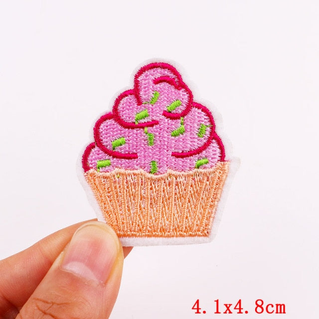 Mushroom Applique Embroidered Patches On Kids Clothes DIY Iron On Patches Cartoon Patches For Clothing Stickers Animal Badges