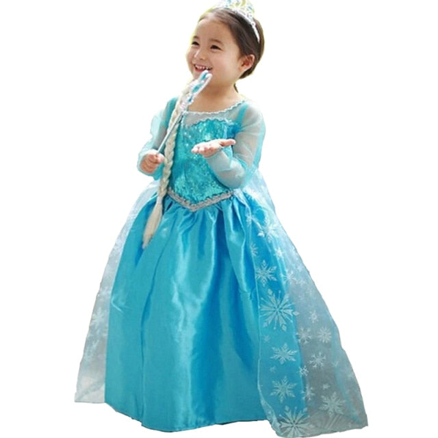 Princess Girl Dress Girl Children Christmas Party Costume For Kids Girls Clothes Fantasy Kids Ball Wear Dress Up