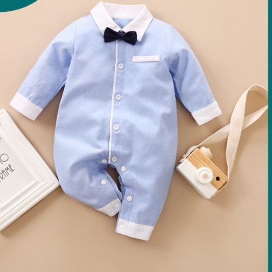 Baby Boy Romper Kids Summer Spring 0-24M Age Infant Gentleman Toddler Newborn Outfits Baby Girls Clothes